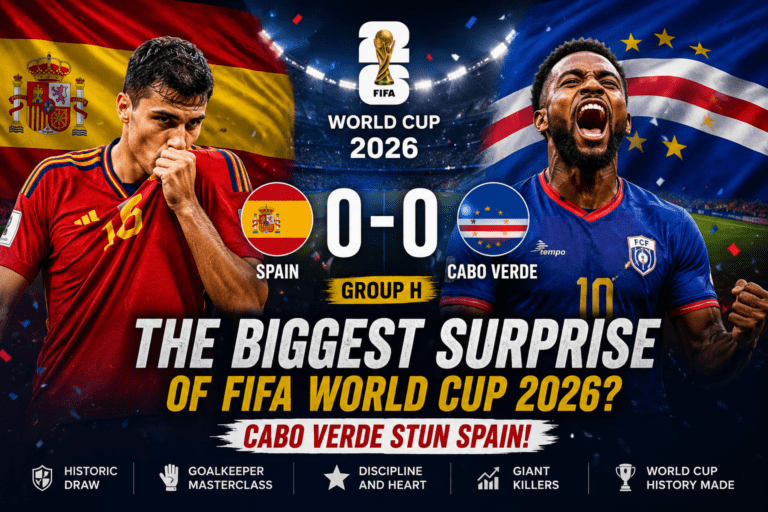 The Spain vs Cabo Verde : Spain Shocked!