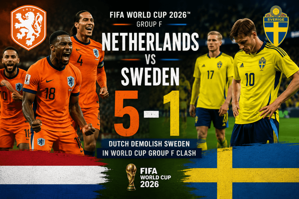 Netherlands 5-1 Sweden