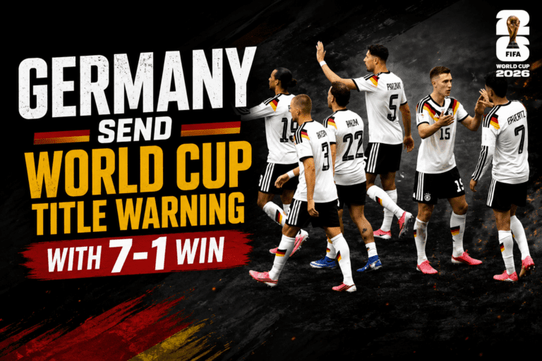 Germany secured a dominant 7-1 victory