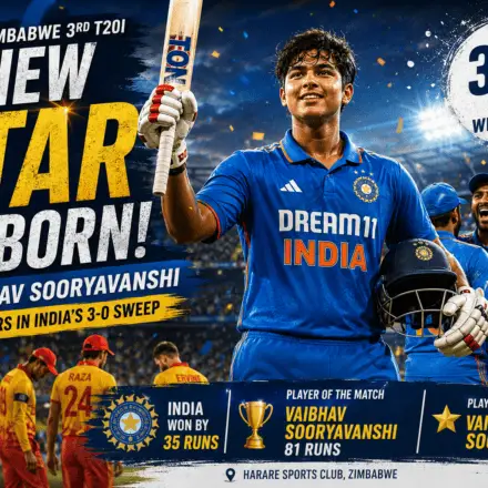 India vs Zimbabwe 3rd T20I