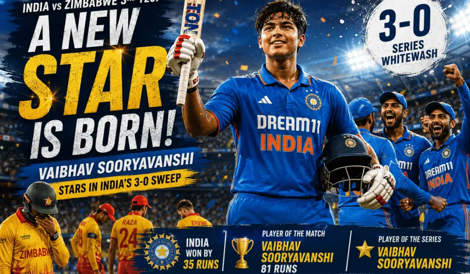 India vs Zimbabwe 3rd T20I