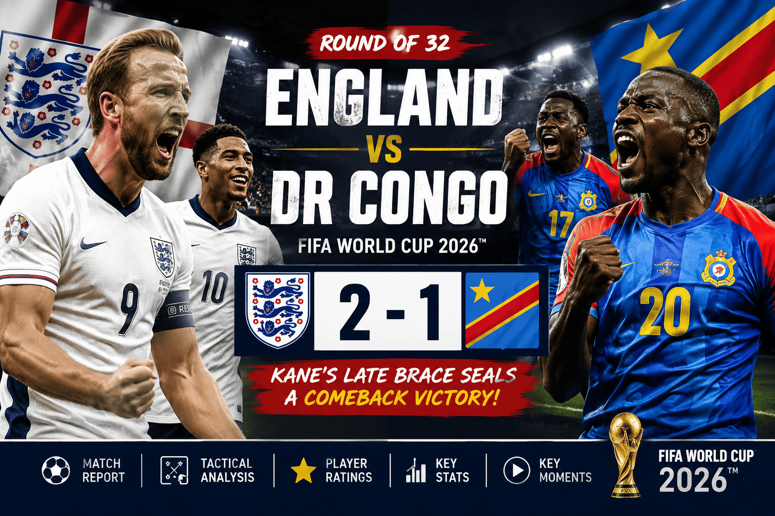England vs DR Congo