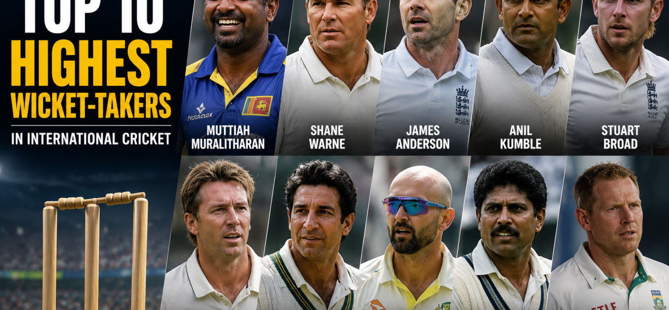 Top 10 Highest Wicket-Takers in International Cricket