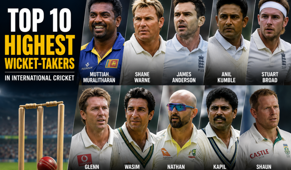 Top 10 Highest Wicket-Takers in International Cricket