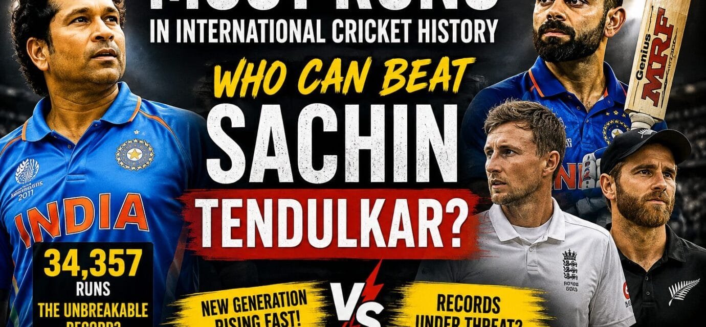 Most Runs in International Cricket History